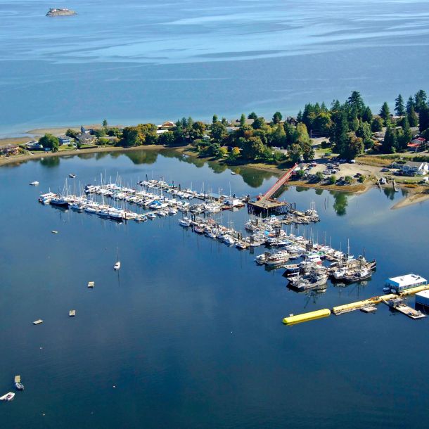 Deep Bay Marina aerial view