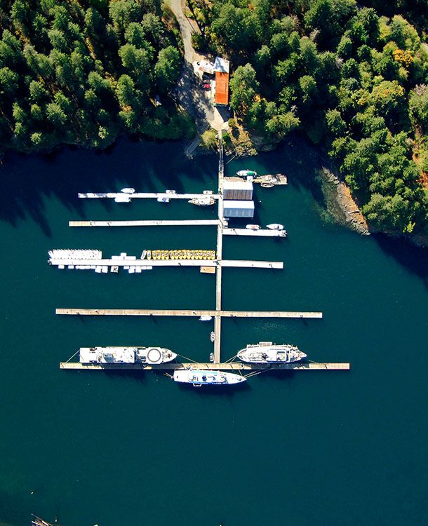 April Point Marina arial view